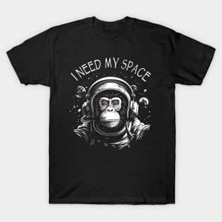 Space Monkey Ape Chimp Astronaut T-Shirt